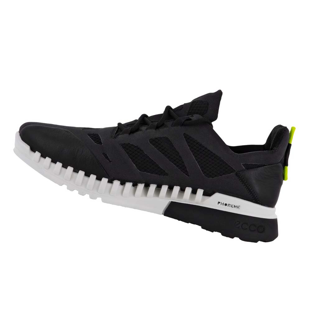 Ecco Zipflex Breathru Hm Sneakers Dam Svarta | SE 267YXF